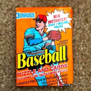 1990 Donruss Baseball Pack unopened Puzzle & Cards